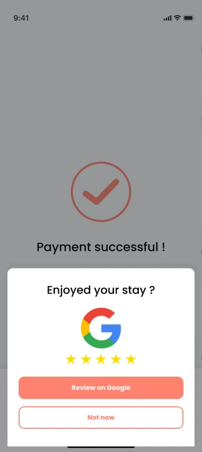 Google review invitation